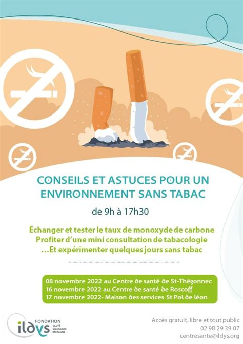 Journ Es De Pr Vention Pendant Le Mois Sans Tabac Actualit S