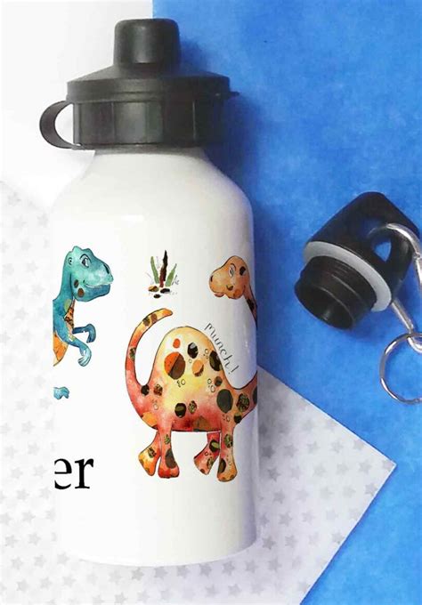 Dinosaur Water Bottle Tigerlily Prints Dinosaur Water Bottle