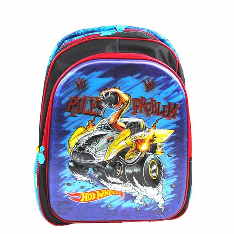 Mochila De Costas Infantil Hot Wheels 3D Sestini Shopee Brasil