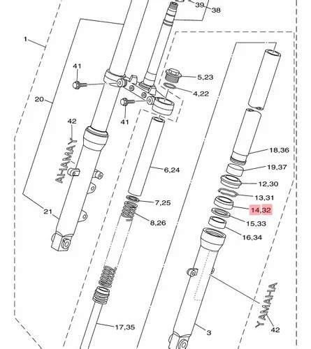 Juego Reten Suspensi N Fz Fi Original Yamaha