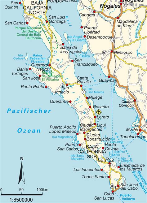 Mapas De Baja California Norte | Wells Printable Map