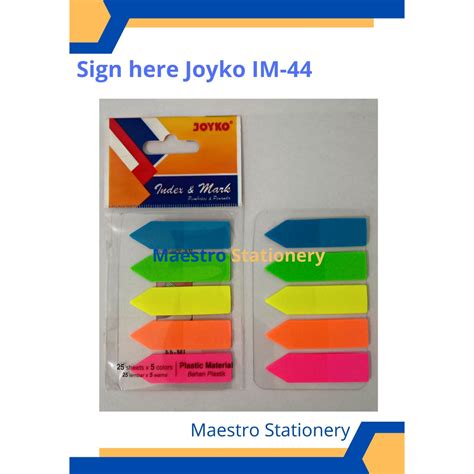 Jual Sign Here Joyko Im Im Im Sticky Note Shopee Indonesia