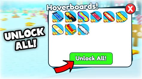 How To Unlock ALL HoverBoards In Pet Simulator X Roblox YouTube