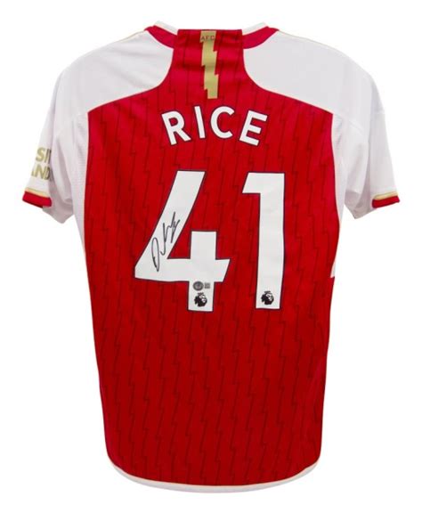 Declan Rice Arsenal Signed Shirt Charitystars