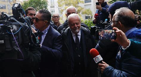 Pranzo Uefa De Laurentiis E Florentino Perez Insieme A Madrid