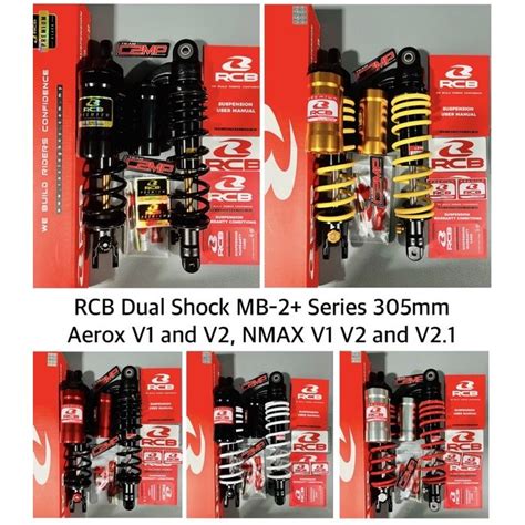 Free Shipping Rcb Dual Shock Mb Series Mm Aerox V And V Nmax