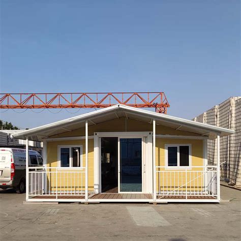 Modern And Customized Villa Container Dual Wings Fold Out House China