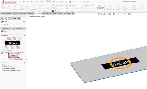 Increase System Performance Using SOLIDWORKS Decals