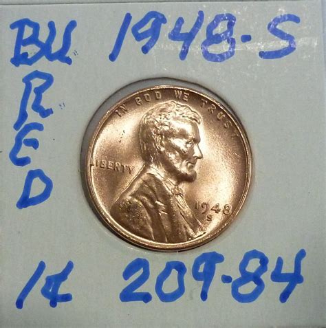 S Gem Bu Red Lincoln Wheat Cent For Sale Buy Now