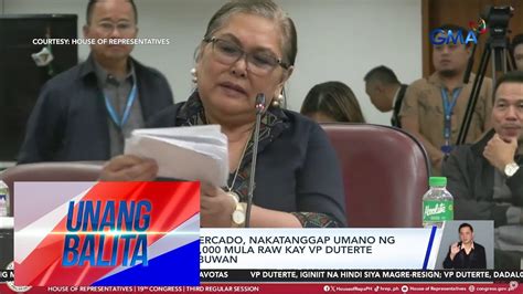 Ex Deped Usec Mercado Nakatanggap Umano Ng Sobreng May P Mula