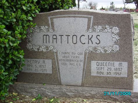 Henry Alonzo Lon Mattocks Sr 1892 1979 Find A Grave Memorial