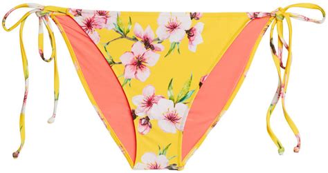 Yellow Cherry Blossom Full Coverage Scrunch Bottom Doll Swimwear