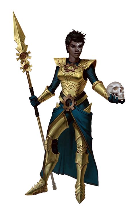 Female Cleric Of The Machine Goddess Pathfinder Pfrpg Dnd Dandd D20