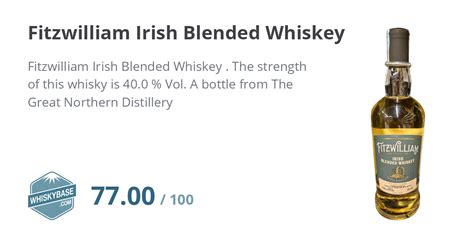 Fitzwilliam Irish Blended Whiskey - Ratings and reviews - Whiskybase