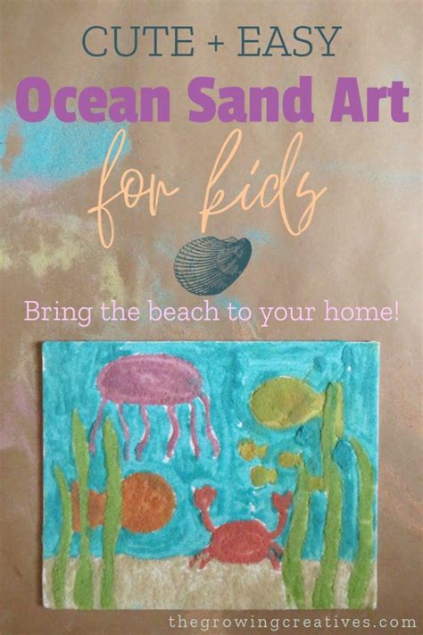 Easy Ocean Sand Art for Kids • The Growing Creatives