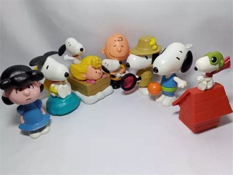 Bonecos Snoopy E Charlie Brown Peanuts Mc Donalds 7 Figuras Mercadolivre