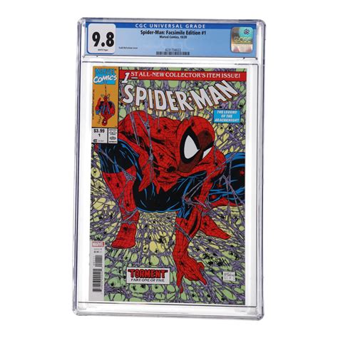 2020 Spider Man Issue 1 Facsimile Edition Marvel Comic Book CGC 9 8