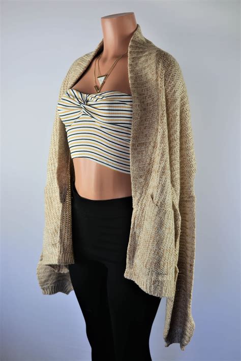 Nude Cardigan Nude Long Sleeve Knit Cardigan With Pockets