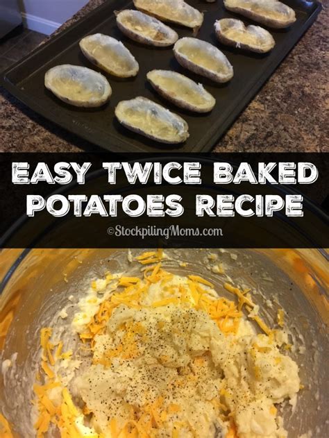 Easy Twice Baked Potatoes Recipe