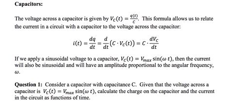 Capacitance Formula