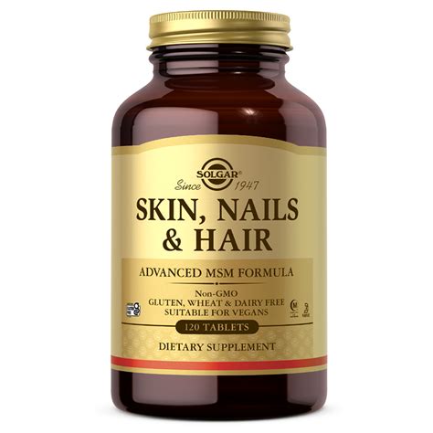 Solgar Skin Nails & Hair 120 Tablets hair growth supplement biotin and ...