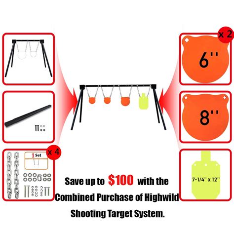 Snapklik Highwild Steel Target Stand Ar Shooting Target System