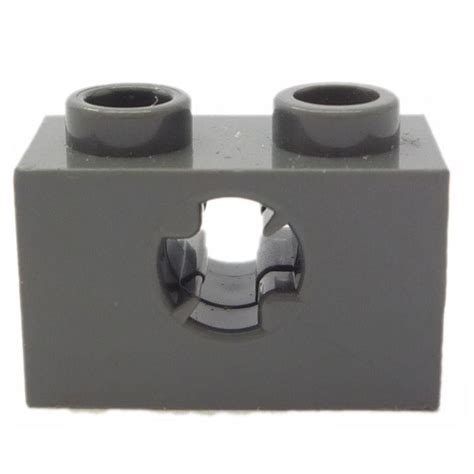 LEGO Onderdele 32064b Dark Bluish Gray Technic Brick 1 X 2 With Axle