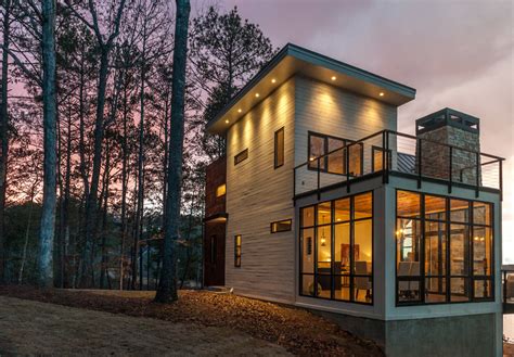 Modern Lake House Contemporary Exterior Birmingham By Christopher Architecture