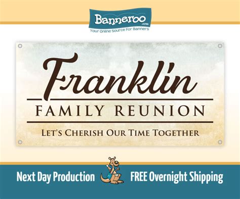 Personalized Family Reunion Banner 🇺🇸 – Banneroo