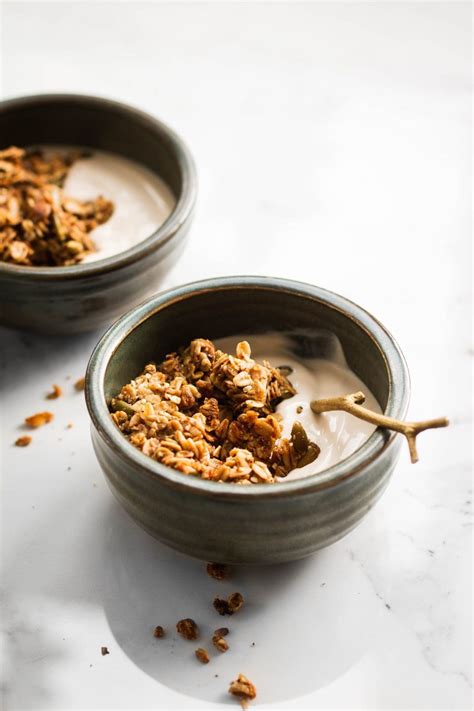 Maple Flax Pumpkin Seed Granola - Nourished by Caroline