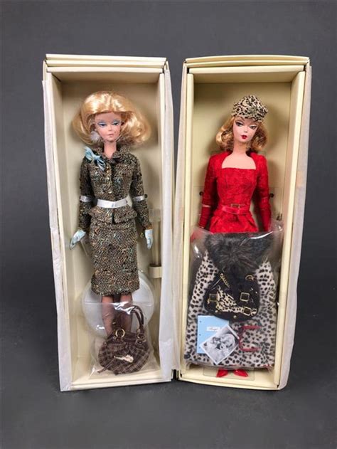 Lot Nrfb Silkstone Fashion Model Collection Barbies Red Hot Reviews And Tweed Indeed