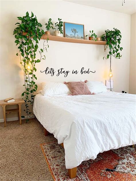 Lets Stay In Bed Sign Metal Wall Art Bedroom Wall Decor Etsy Above