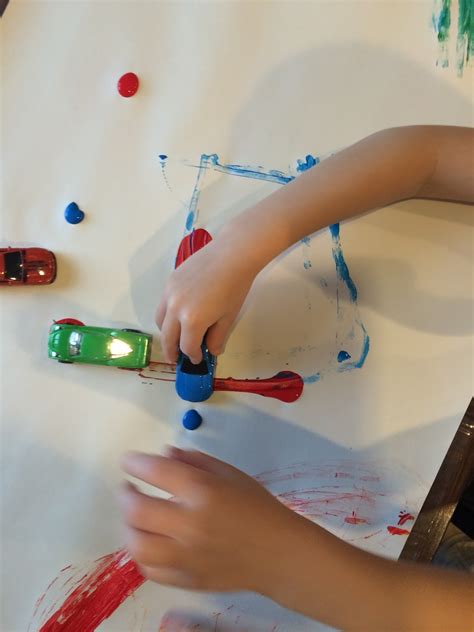 Marissas Mommy Moments Painting With Cars