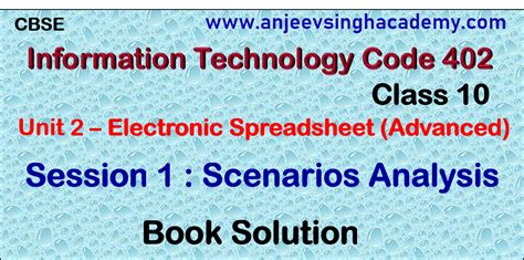 Cbse Class 10 Info Tech 402 Book Of Sumita Arora Solution Anjeev Singh Academy