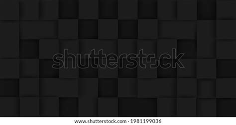 Abstract Black Square Shape Background Light Stock Vector Royalty Free