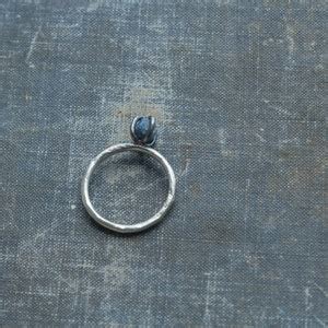 Raw Sapphire Ring Blue Sapphire Ring Sterling Silver Raw - Etsy