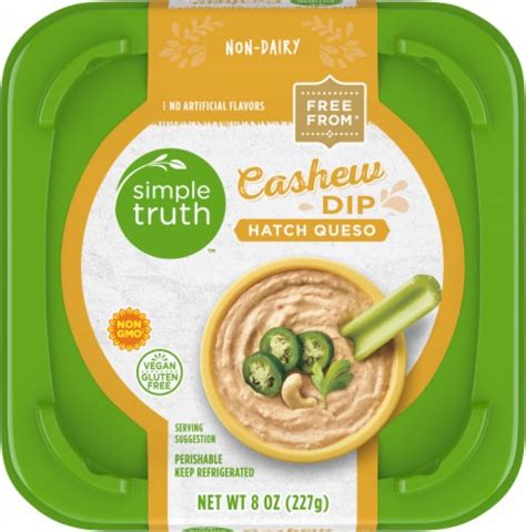 Simple Truth™ Plant Based Hatch Queso Cashew Dip 8 Oz 8 Oz Smiths Food And Drug