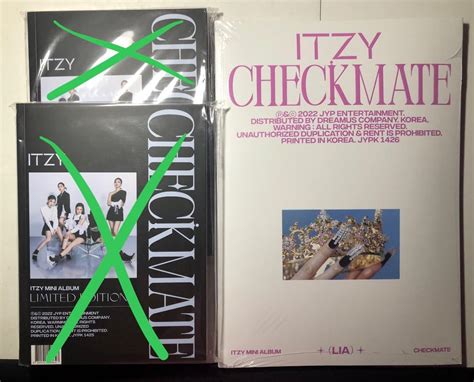 Updated Wts Kpop Official Sealed Album Itzy Checkmate Limited