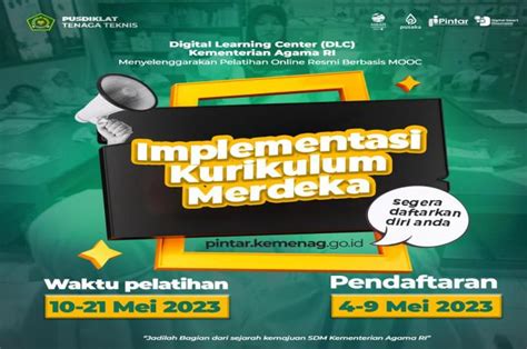 Kemenag Buka Pelatihan Implementasi Kurikulum Merdeka Pendaftaran