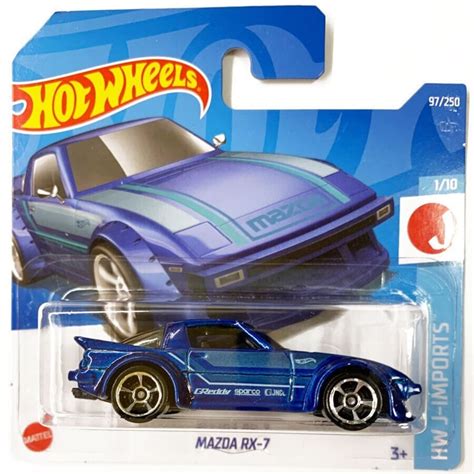 Hot Wheels 1982 Mazda RX 7 Blue Greddy HW J Imports Perfect Birthday Gift Miniature Collectable