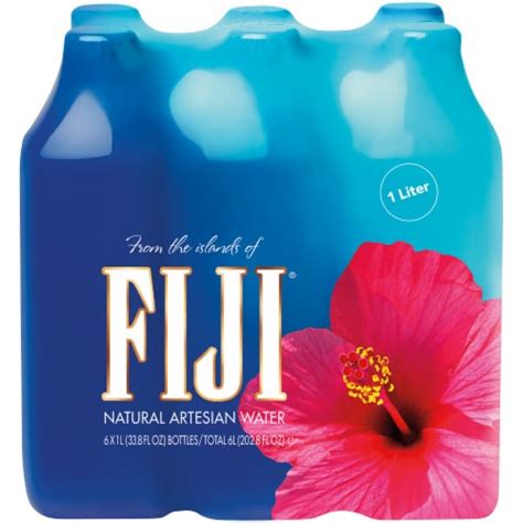 Fiji Natural Artesian Bottled Water Bottles Liter Smiths