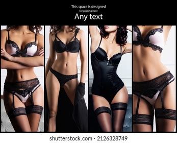 Set Photos Beautiful Sexy Women Lingerie Stock Photo 2126328749 Shutterstock