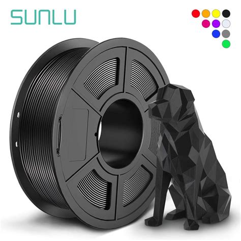 PLA Sunlu Silk Black 1 75mm 1kg CONSOMMABLES Nozzler