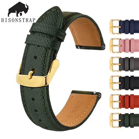 Bisonstrap Texture Leather Watch Bands For Men Women Mm Mm Mm