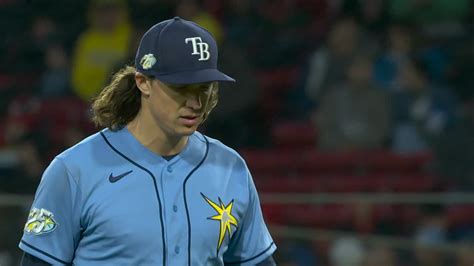 Tyler Glasnow strikes out six against the Red Sox | 06/03/2023 | Tampa ...