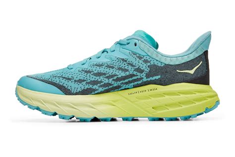 Hoka One One Women S Speedgoat Trail Shoes Coastal Shade Green Glow