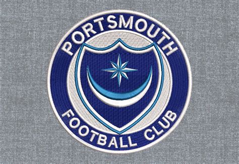 Portsmouth Fc Logo Machine Embroidery Design Pattern 3 Sizes Etsy