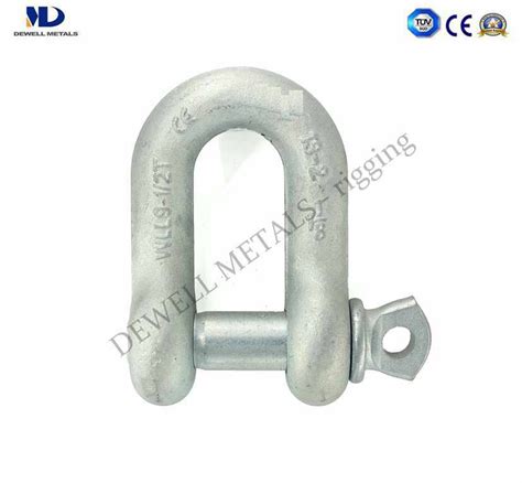 Galvanized High Strength G Screw Pin Dee Shackles Conformed To U S