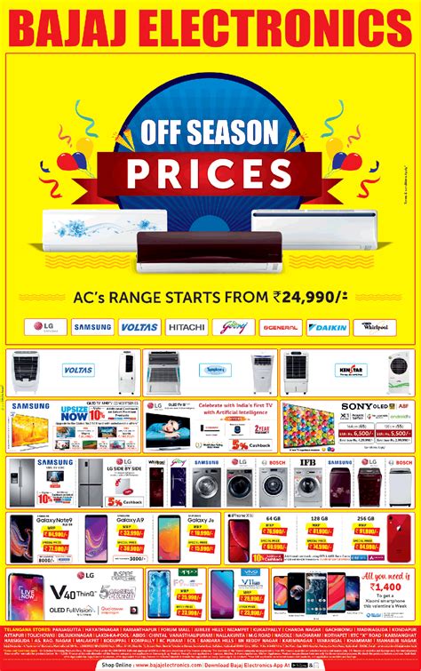 Bajaj Electronic Off Season Prices Acs Range Starts From Rs 24990 Ad