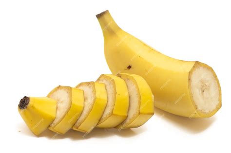 premium photo  cut sliced fresh organic bananas delicious fruit